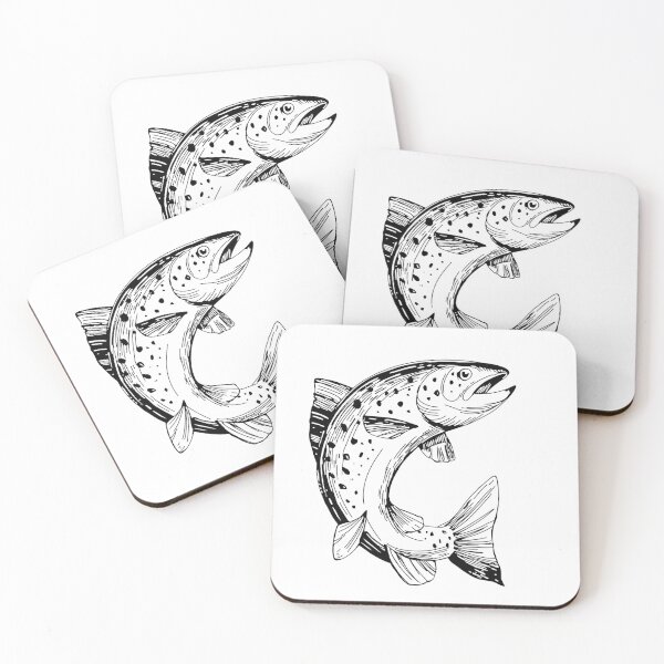 Item preview, Cutthroat Trout Illustration designed and sold by Lghow.