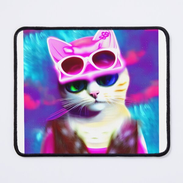 Item preview, Cute Cat Vaporwave Art designed and sold by FantaExpression.