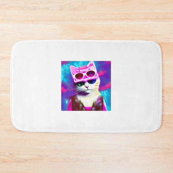 Item preview, Cute Cat Vaporwave Art designed and sold by FantaExpression.