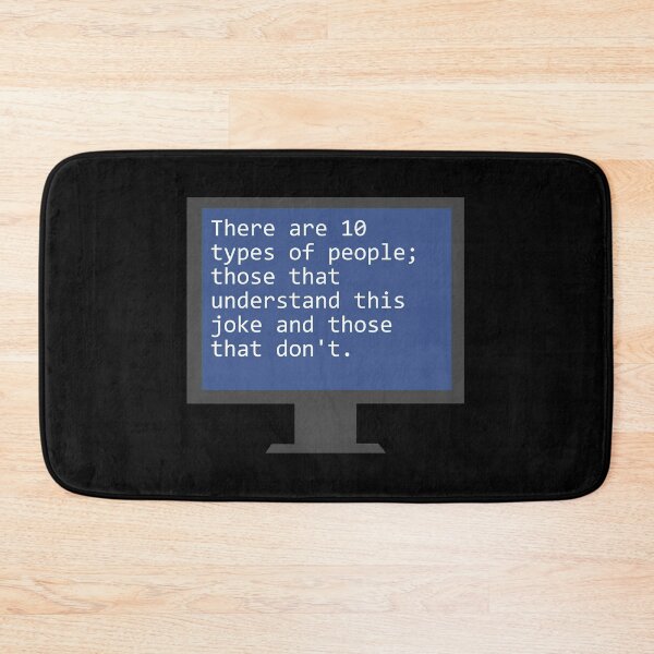 Item preview, Binary code joke, programmer joke designed and sold by Midnight-Hour.
