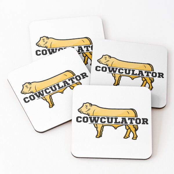 Item preview, Yellow Cowculator Cow lover designed and sold by FarmsteadAcers.