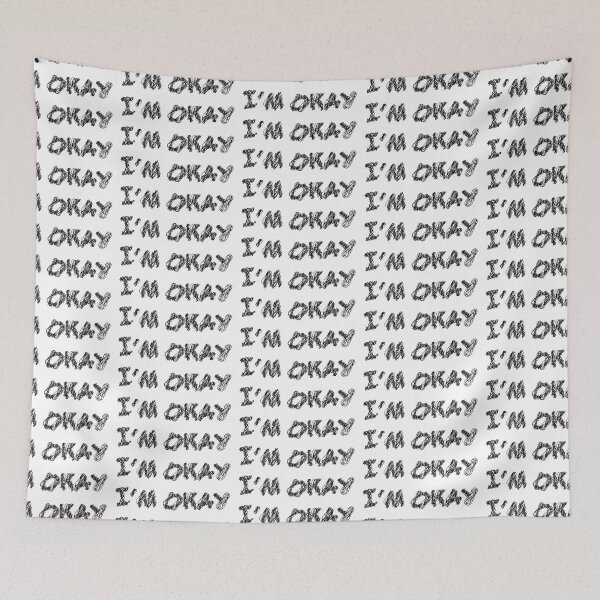 Artikelvorschau, I'm Okay scribble art typography entworfen und verkauft von KondeHipe.