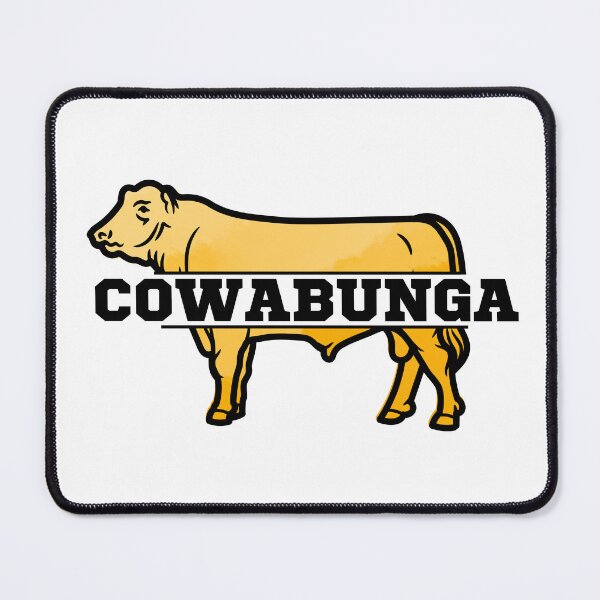 Item preview, Yellow "Cowabunga" Cow lover designed and sold by FarmsteadAcers.