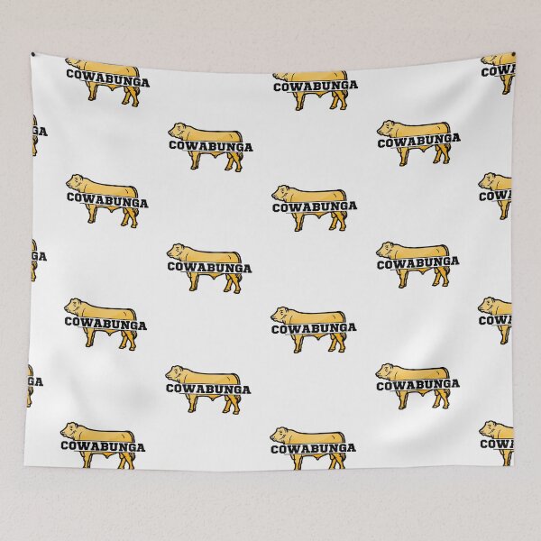 Item preview, Yellow "Cowabunga" Cow lover designed and sold by FarmsteadAcers.