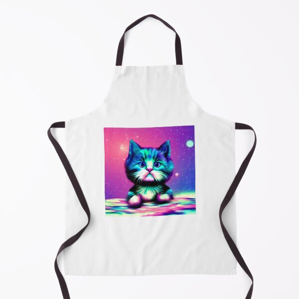 Item preview, Spaced Out Dazed Cat Vaporwave Art designed and sold by FantaExpression.