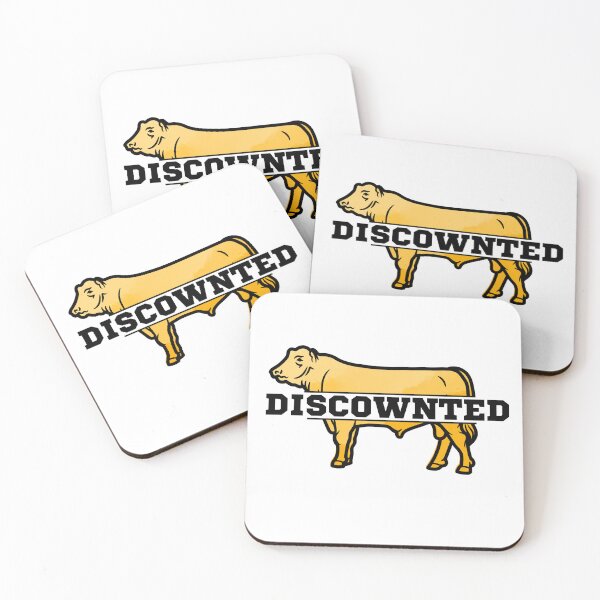 Item preview, Yellow "Discownted" Cow lover designed and sold by FarmsteadAcers.