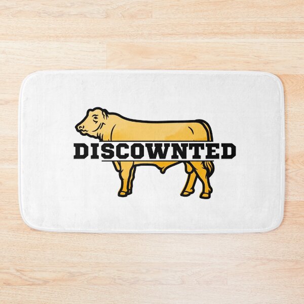 Item preview, Yellow "Discownted" Cow lover designed and sold by FarmsteadAcers.