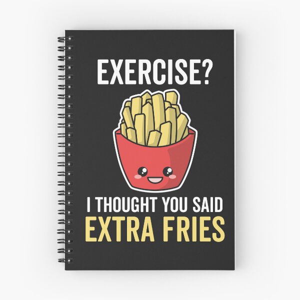 Item preview, Exercise? I Thought You Said Extra Fries Kawaii Fries Cute designed and sold by MeowsAndMakes.