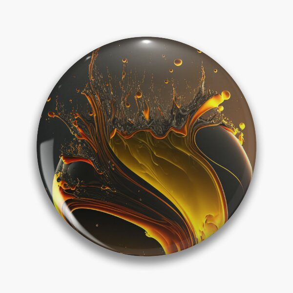 Item preview, AI Generated Futuristic Gold Droplet Explosions: Experience the allure of AI art without human intervention designed and sold by Globuwear.