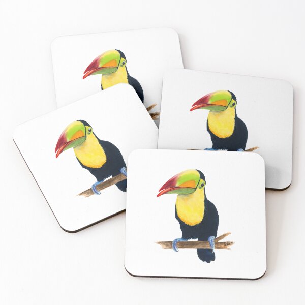 Item preview, Happy Toucan designed and sold by WaterStrokesArt.