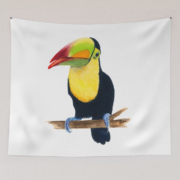 Item preview, Happy Toucan designed and sold by WaterStrokesArt.