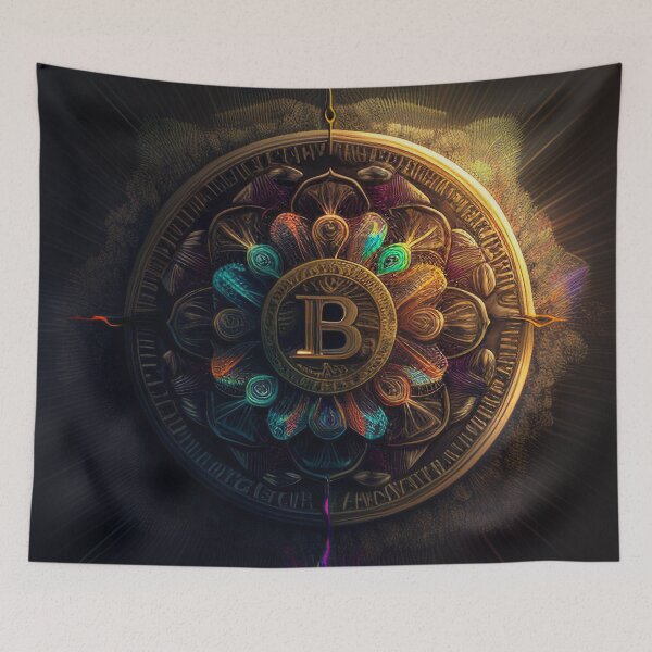 Item preview, Bitcoin - Abstract - Neon - Digital Art Design designed and sold by TheHappyK.