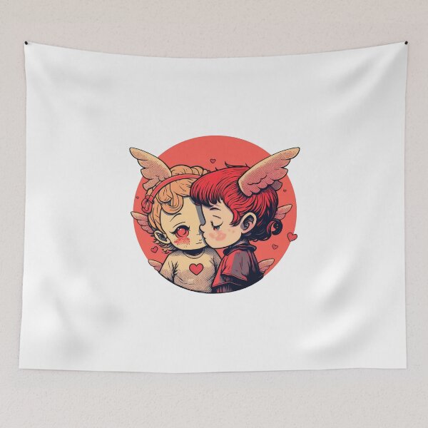 Item preview, Devil Kissing an Angel designed and sold by ultra-cute.