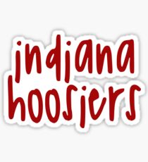 Indiana Hoosiers Red Sticker