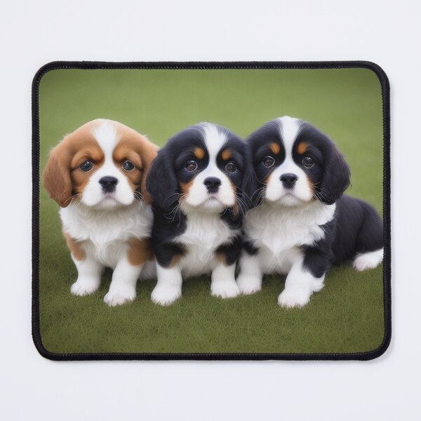 Item preview, 3 King Charles Spaniel Puppies designed and sold by jrcustomgrafix.