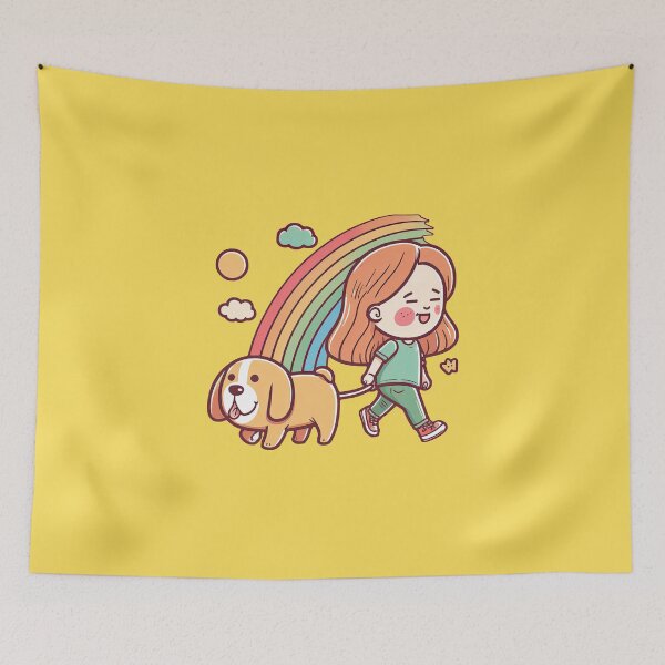 Item preview, Walking the Dog Funny Quest for Adventure designed and sold by ultra-cute.