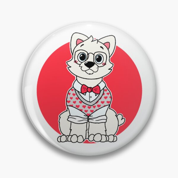 Item preview, Westie in a Heart Vest designed and sold by Olivia Bussiere.
