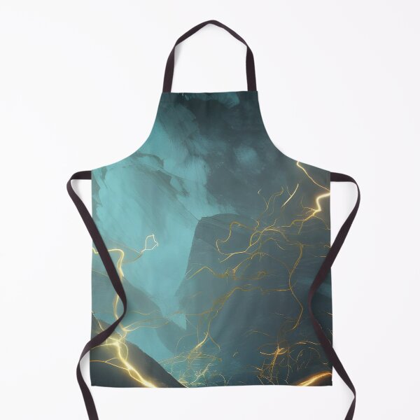 Item preview, Blue rock with Gold lightning  designed and sold by MIGSZ.
