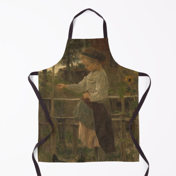Item preview, Girl feeding the chickens designed and sold by codivine.