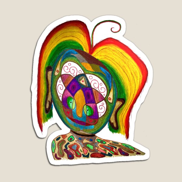 Item preview, Girl with the Rainbow Hair designed and sold by Jim Lorman.