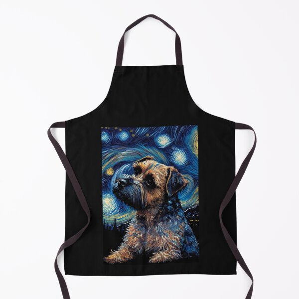 Item preview, Border Terrier in Starry Night Painting Dog Mom Dad T Shirt designed and sold by Baron-Hagen.