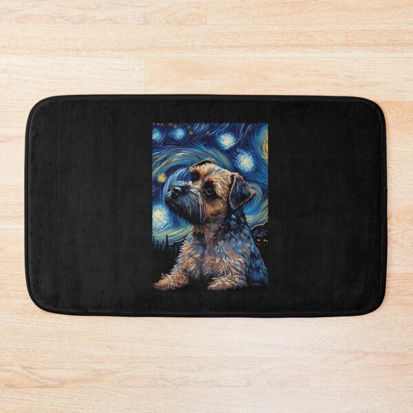 Item preview, Border Terrier in Starry Night Painting Dog Mom Dad T Shirt designed and sold by Baron-Hagen.