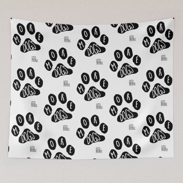 Item preview, paw print (more dogs, less people) designed and sold by mystudiocreate.