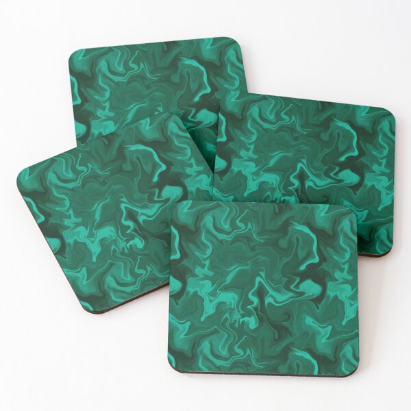 Item preview, Emerald Green Swirls Art, Green Marble Print, Seamless Pattern designed and sold by Marina Oliveira Studio.