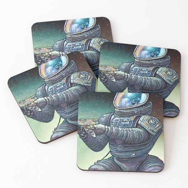 Item preview, Space Cop With Alien Weapon designed and sold by Peelya.