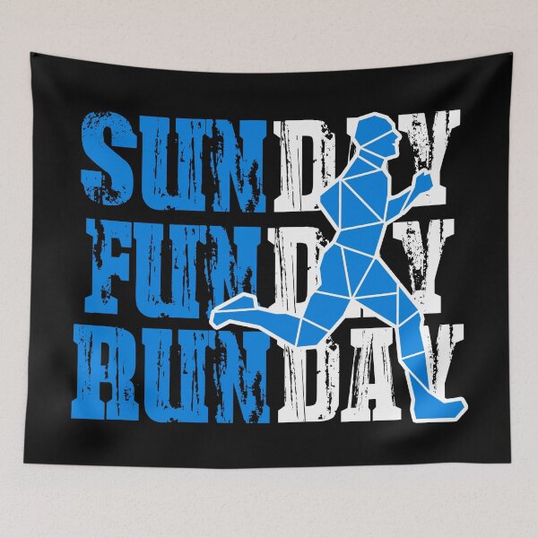 Item preview, SUNDAY, FUNDAY, RUNDAY BLUE RUNNER MEN designed and sold by the Zarock Shop.