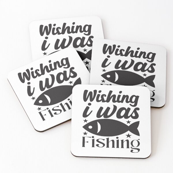 Item preview, FISHING | WISHING I WAS FISHING | FISHING LOVER designed and sold by YourMinimalist-.