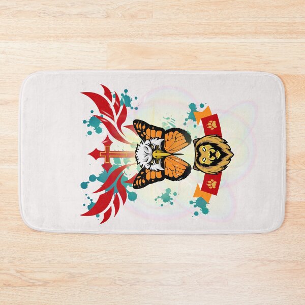 Item preview,  lion and eagle with a spiritual cross   designed and sold by Bert Englefield.