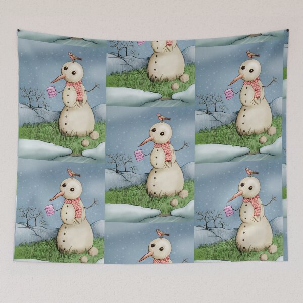 Item preview, Snowman recieving a Christmas card designed and sold by Matt Corrigan.