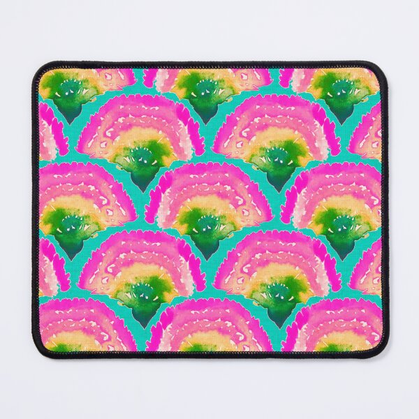 Item preview, Pink Green Blue Watercolor Mermaid Art, Seamless Pattern, Scales Print, Handpainted, Girlie Print designed and sold by Marina Oliveira Studio.