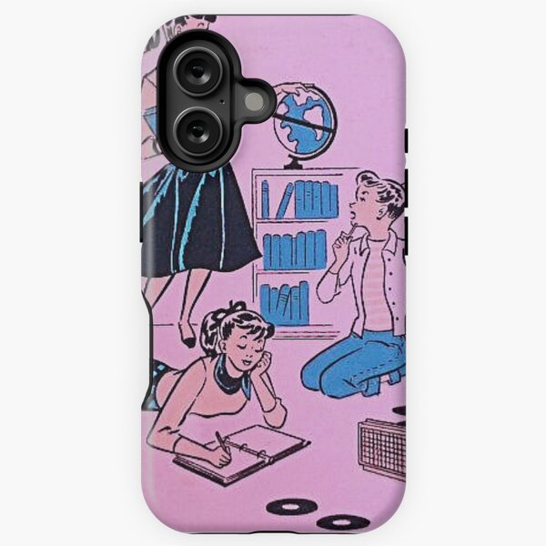 Vista previa del artículo con la obra «Vintage Retro Fecha Línea Mediados de siglo Mujer Chica», diseñado y vendido por knickeryknackry.