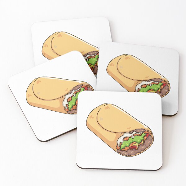 Item preview, Burrito cartoon illustration designed and sold by Misscartoon.