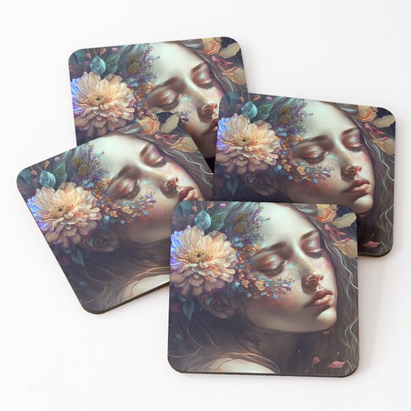Item preview, The girl who slept on a bed of flowers designed and sold by SymonBeen.