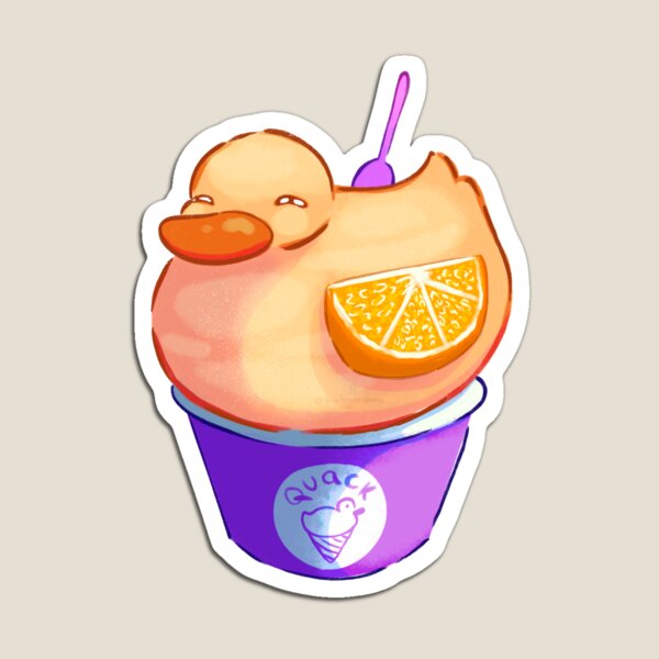 Aperçu de l'œuvre Glace de canard sorbet orange créée et vendue par Quackustrations.