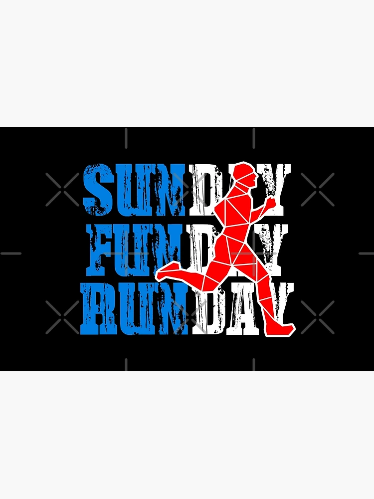 Thumbnail 4 of 4, Zipper Pouch, SUNDAY, FUNDAY, RUNDAY RED RUNNER MEN designed and sold by the Zarock Shop.