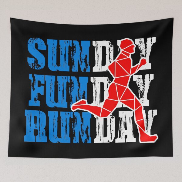 Item preview, SUNDAY, FUNDAY, RUNDAY RED RUNNER MEN designed and sold by the Zarock Shop.