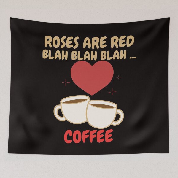 Item preview, Roses Are Red Blah Coffee Funny Valentines Day Coffee Lovers Barista Gifts designed and sold by Buyeseoshop.