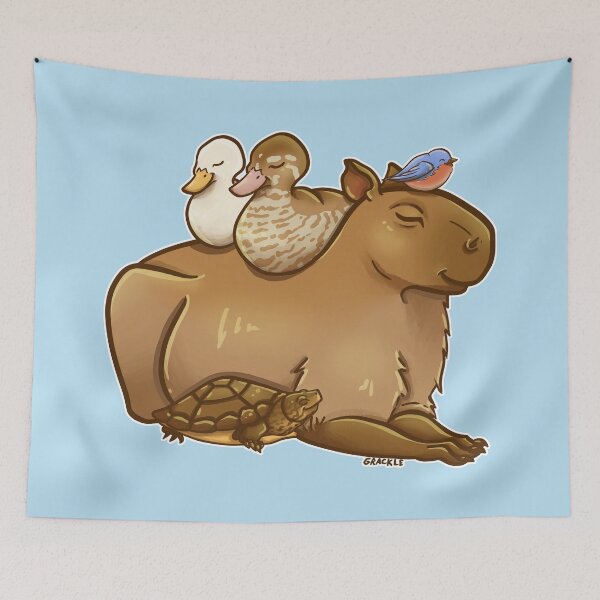 Item preview, Friendly Capybara designed and sold by JanGrackle.