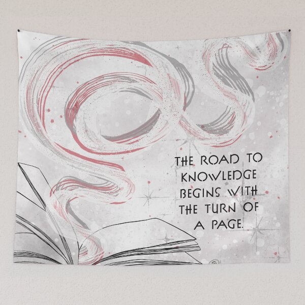 Item preview, The Road To Knowledge Begins With The Turn Of A Page designed and sold by Gillian Mazzara.