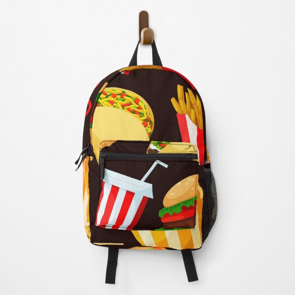 Item preview, Fastfood Snacks Pattern designed and sold by TheCatmeow2000.
