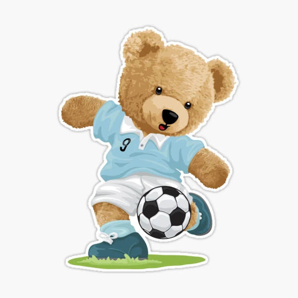 Teddy bear with soccer ball online