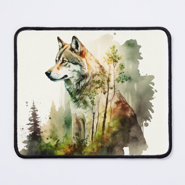 Item preview, Discover the beauty of wolf art - Lone Wolf Spirit Animal designs, Big Bad Wolf, Gray Wolves, Wolv paint & Wolv watercolor, Beautiful Wolf Art designs designed and sold by Globuwear.