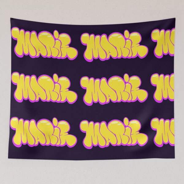 Item preview, Yellow Marie Name Tag designed and sold by ArtByNabes.