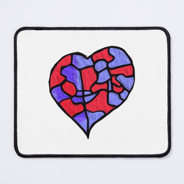 Item preview, Valentines Day Heart Jigsaw oil texture designed and sold by Coffeemerc117.