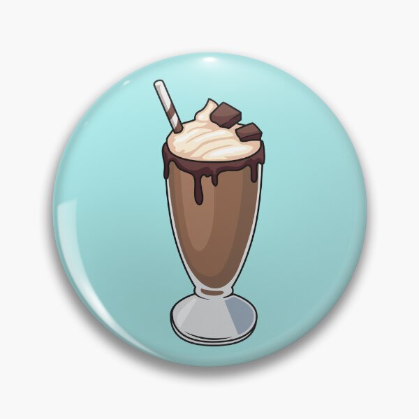 Item preview, Chocolate milkshake cartoon illustration designed and sold by Misscartoon.