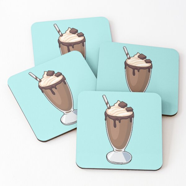 Item preview, Chocolate milkshake cartoon illustration designed and sold by Misscartoon.